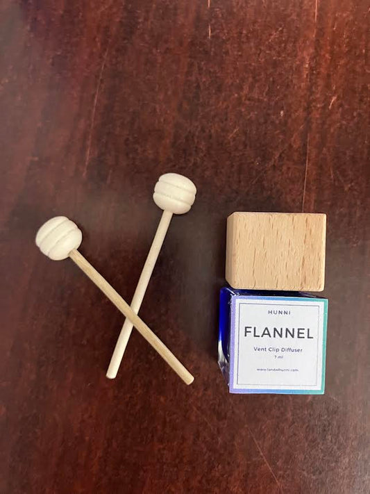 Flannel car vent clip diffuser