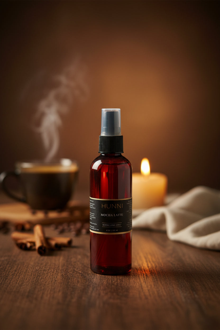 HUNNI Mocha Latte Room & Linen Spray-4 oz
