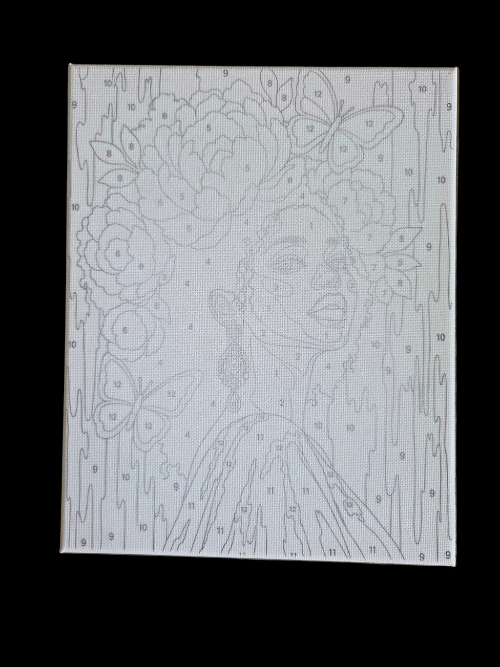 Paint Vibes Canvas Pack - Golden Bloom Goddess