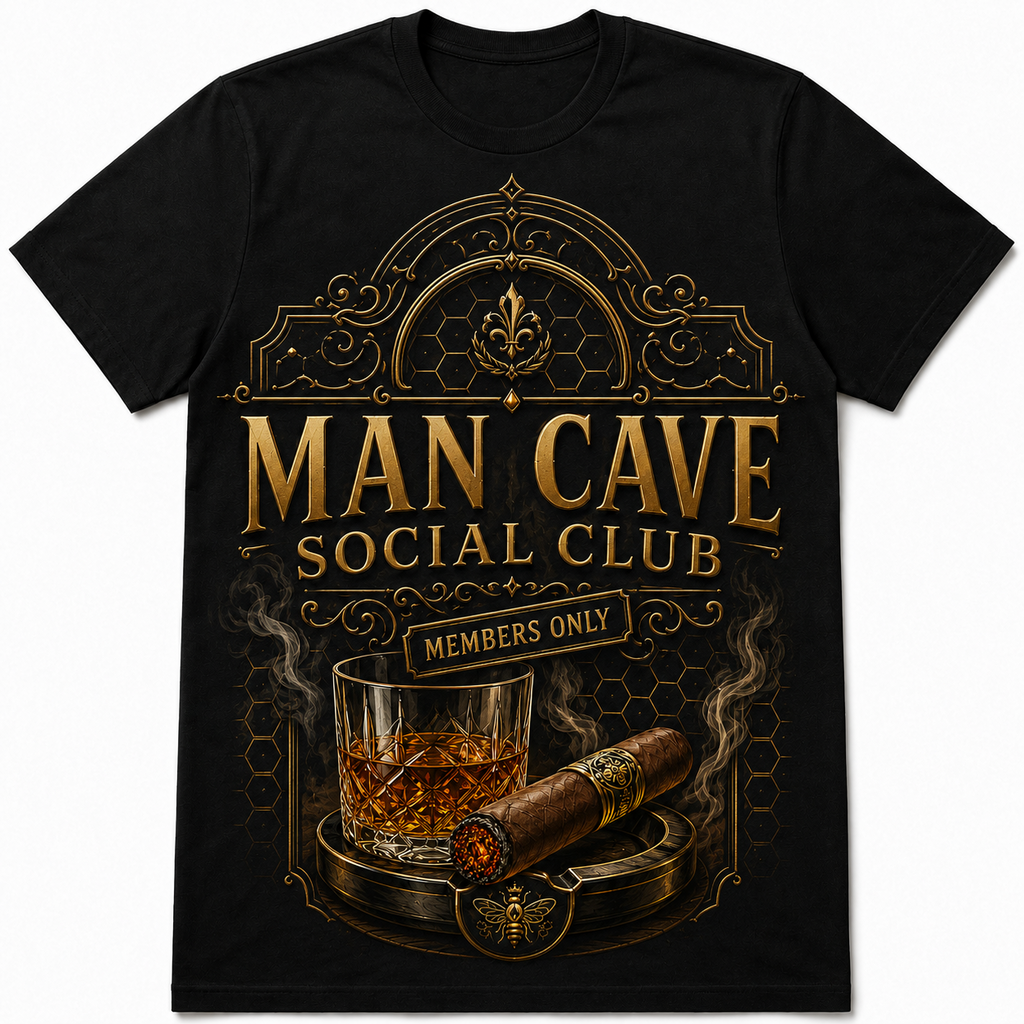 Man Cave Social Club - Members Only tee