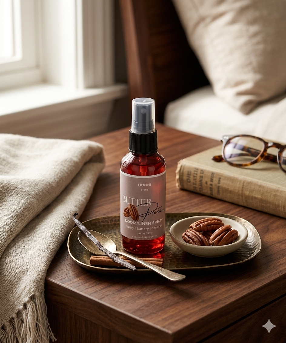 HUNNI Butter Pecan room/linen spray 2 oz