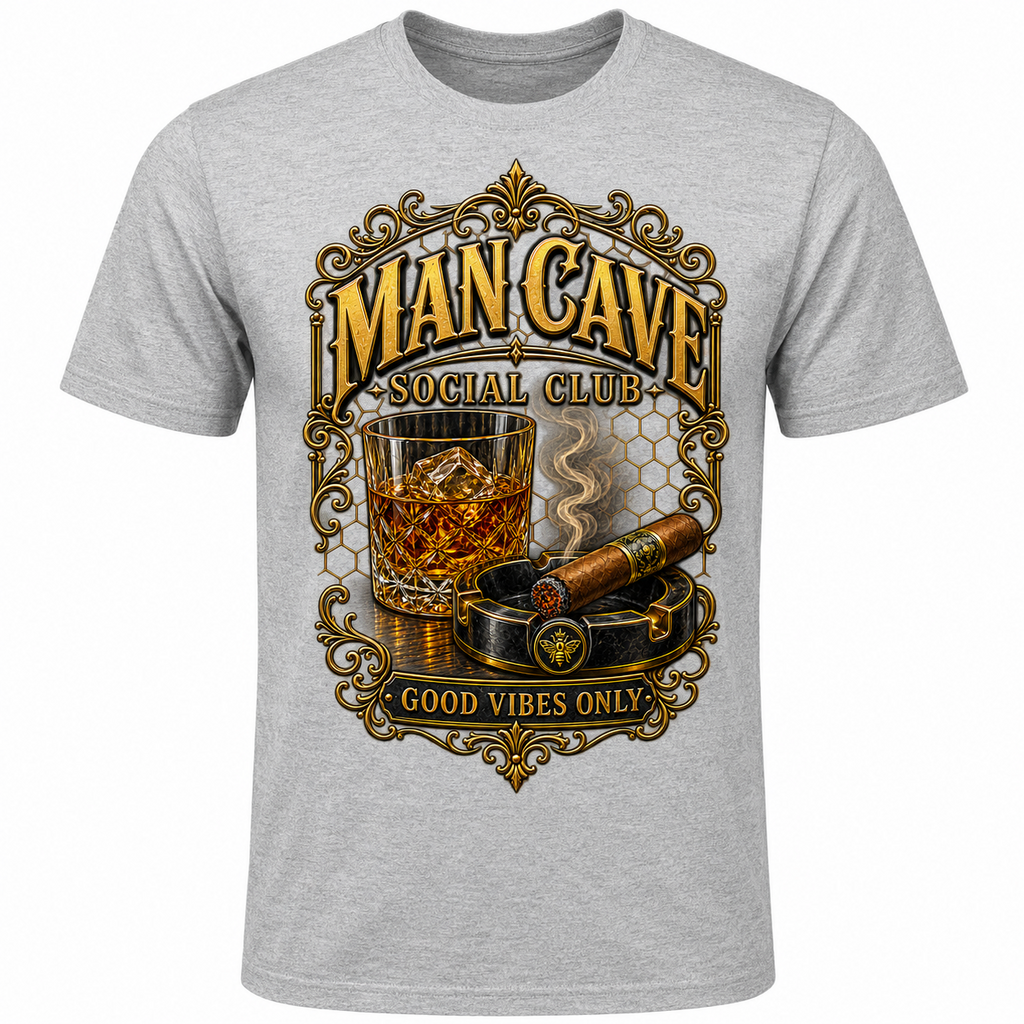 Man Cave Social Club - Good Vibes Only tee