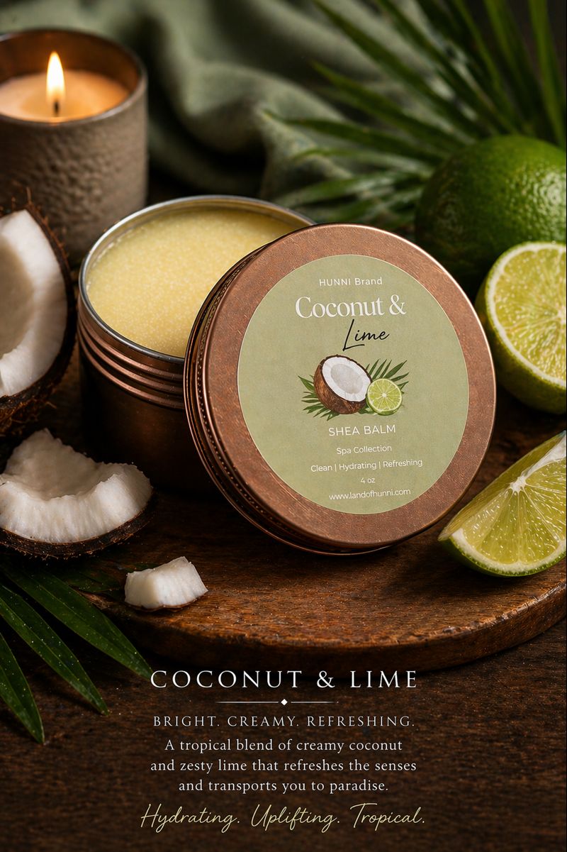 Coconut and Lime Shea balm-4oz