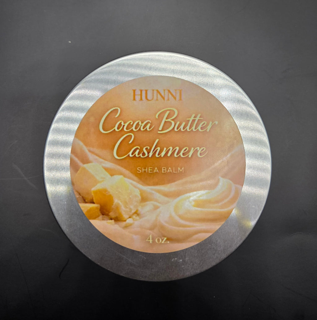 HUNNI Cocoa Butter Cashmere  shea balm 4 oz