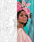 Paint Vibes Canvas Pack - Golden Bloom Goddess