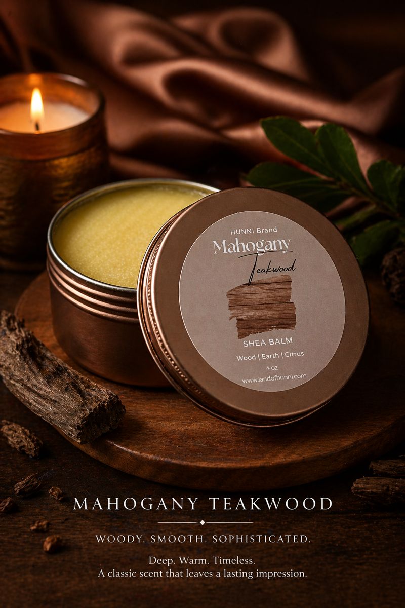 Mahogany Teakwood Shea balm-4oz