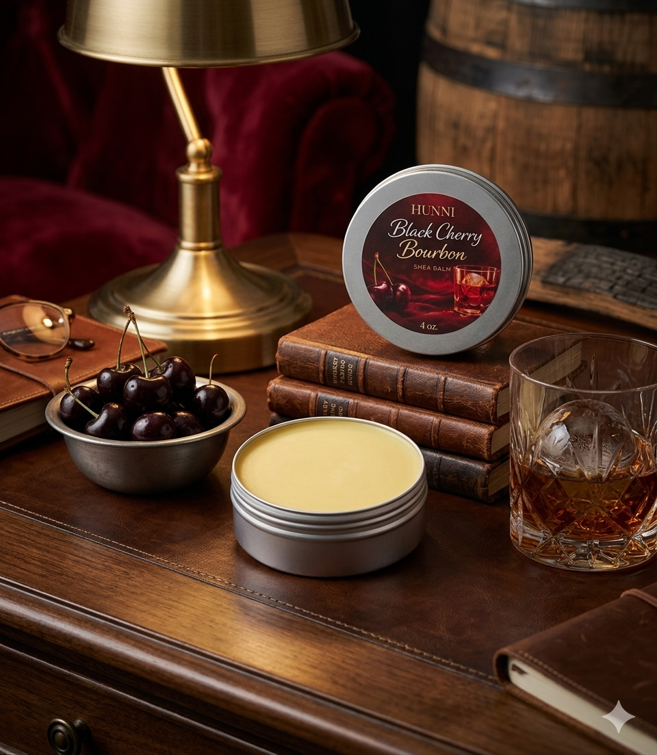 HUNNI Black Cherry Bourbon Shea Balm 4 oz