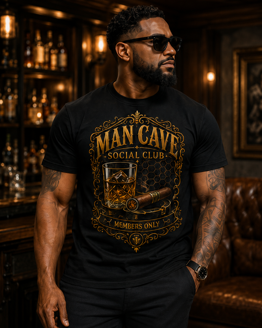 Man Cave Social Club - Members Only tee